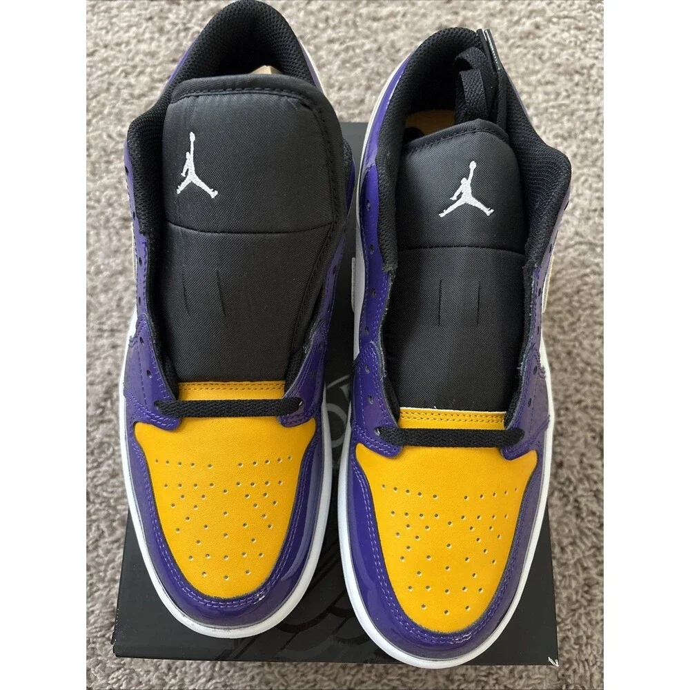 Nike Air Jordan 1 Low SE Shoes Lakers Court Purple IQ9389-547 Men's Sizes 10.5